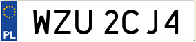 Truck License Plate